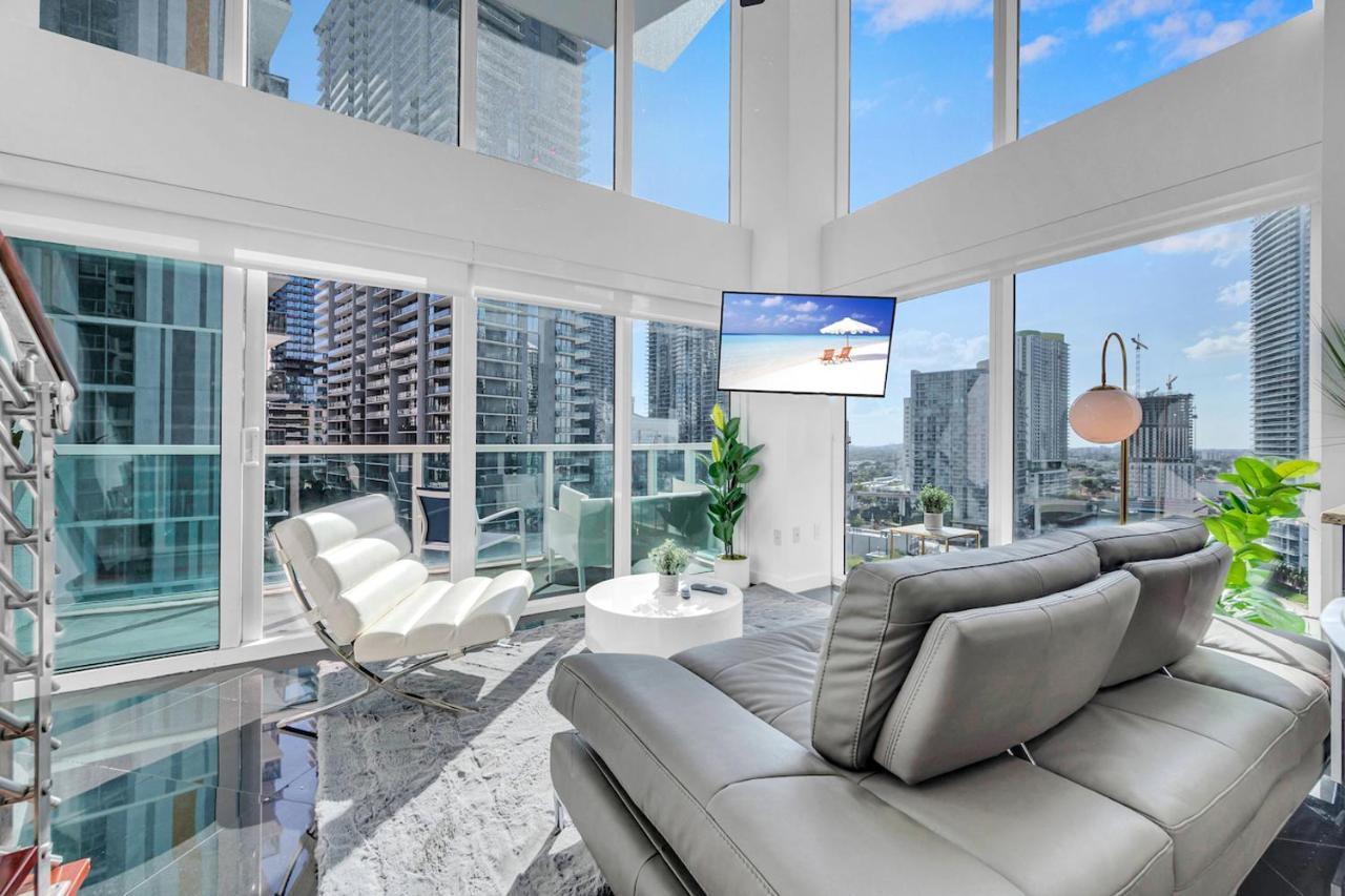 Iconic 2 Bedroom Loft Brickell-Stunning Views 迈阿密 外观 照片