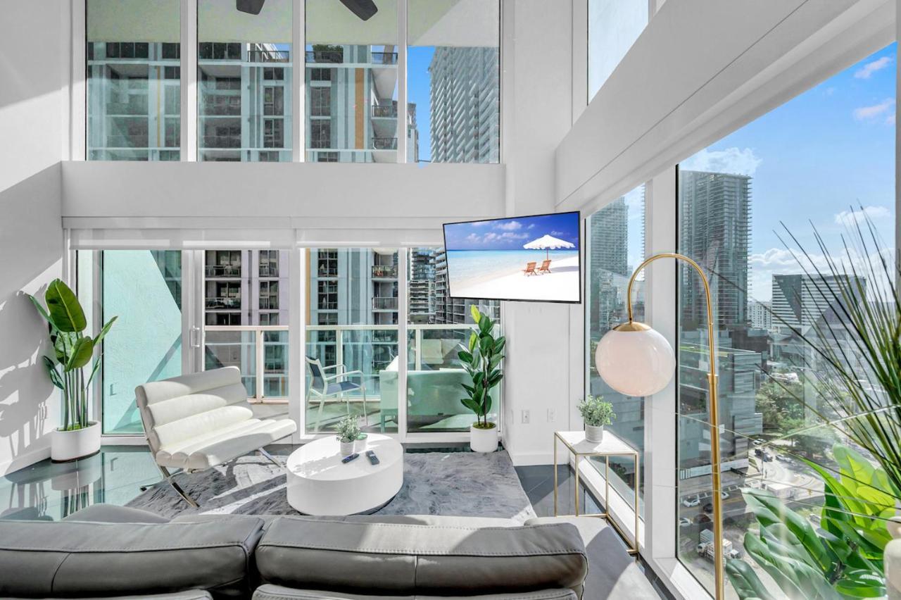 Iconic 2 Bedroom Loft Brickell-Stunning Views 迈阿密 外观 照片